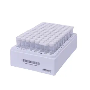 Lab equipment stopper cap vial medical science 1ml 2d barcode tubes 2ml cryogenic plastic vial