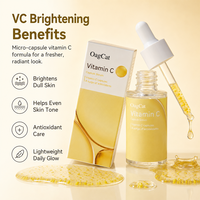 Sérum Coréen Éclaircissant et Blanchissant pour le Visage à la Vitamine C, au Collagène et au Niacinamide en Capsules Profondes, Marque Privée