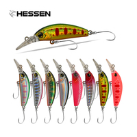 Leurre de pêche 35mm 3.5g, diverses couleurs, pour toutes les couches d'eau, avec longue paleteuse, type Minnow coulant, leurre dur