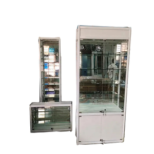 סגסוגת אלומיניום תצוגה ארון תצוגה זכוכית ארון תכשיטים מדפים ראווה מדפים - Product Image 6