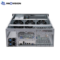 Châssis de serveur en rack 4U personnalisé avec écran tactile de 9 pouces, 4 baies, prend en charge les cartes EEB/EATX, 8 emplacements d'extension, serveur GPU AIO 4090/5090