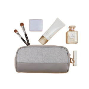 Sac de <span class=keywords><strong>toilette</strong></span> personnalisé de luxe avec fermeture éclair, en cuir PU vegan, pour hommes et femmes - Product Image 1