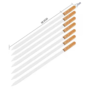 Chất lượng bán buôn Trung Quốc bán buôn số lượng lớn xiên BBQ + xiên + gỗ + xử lý tự động xoay nướng BBQ Máy xiên - Product Image 2