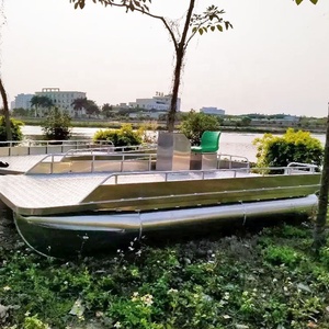 <span class=keywords><strong>Bateau</strong></span> <span class=keywords><strong>ponton</strong></span> de luxe miniature en aluminium de 13 pieds, kit de <span class=keywords><strong>bateau</strong></span> en aluminium soudé, pontons en aluminium pour <span class=keywords><strong>bateau</strong></span> <span class=keywords><strong>ponton</strong></span> - Product Image 4