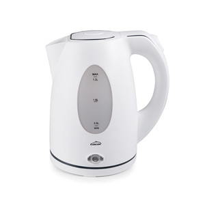 Bollitore elettrico Lacor 1.3L bianco con indicatore del livello dell'acqua per uso in cucina - Product Image 1