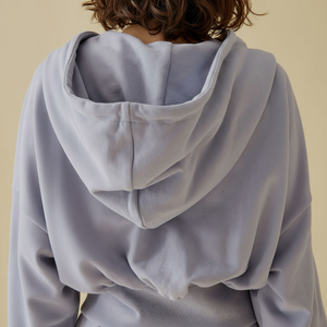 Nouveau pull à capuche en polaire imprimé surdimensionné pour femmes à manches longues sans cordon de serrage hiver décontracté sweats à capuche tricotés solides pour femme - Product Image 1