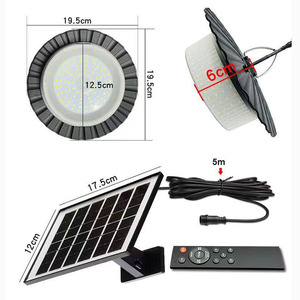 244 <span class=keywords><strong>LED</strong></span> năng lượng mặt trời cảm biến chuyển động Mặt dây Đèn Dimmable chiếu sáng điều khiển từ xa IP65 không thấm nước trong nhà Đèn sân vườn - Product Image 6