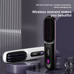<span class=keywords><strong>Cepillo</strong></span> <span class=keywords><strong>Alisador</strong></span> de Cabello Inalámbrico Anti-Quemaduras para un Peinado sin Esfuerzo en Casa, Viajes, Trabajo o Escapadas de Fin de Semana - Product Image 2