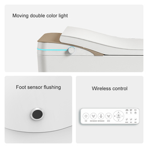 ETL Plancher Allongé <span class=keywords><strong>Toilette</strong></span> Intelligente Couverture à Ouverture Automatique Siège Chauffant Instantané Bidet Électrique Comprend Té<span class=keywords><strong>l</strong></span>écommande - Product Image 4