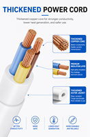 Multiprise industrielle 8 prises IP44 10A avec câble de 2m, fiche US/UK pour Thaïlande, Dubaï, Cambodge