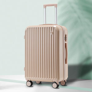 Valise de cabine sélectionnée 20 pouces, durable, imperméable, couleur unie bleu macaron, roues pivotantes, unisexe, pour les voyages de loisirs - Product Image 4