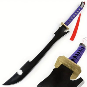 Accessoires de cosplay de dessin animé de 84 cm, accessoires de cosplay <span class=keywords><strong>Bleach</strong></span> Katens Kyokotsu, artisanat en bois, <span class=keywords><strong>katana</strong></span> d'anime - Product Image 1