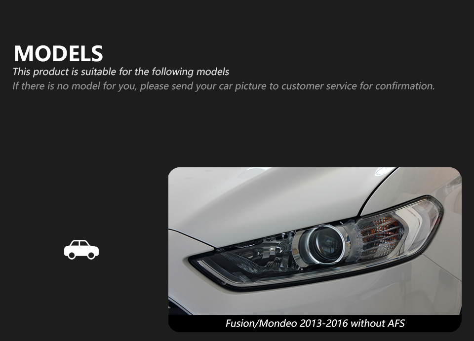 栗鼠さま専用です 車用フロントヘッドライトカバー フォード モンデオ 2017-2019 対応