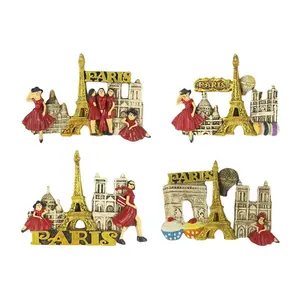แม่เหล็กติดตู้เย็นรูปหอไอเฟลทำจากเรซิน3D สั่งทำของที่ระลึกสไตล์สติ้กเกอร์แม่เหล็กขนาดกลาง - Product Image 6