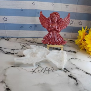 Moldes de fundición de resina hechos a mano para adornos decorativos DIY estilo Ins herramientas de escritorio de silicona molde de Papá Noel - Product Image 5