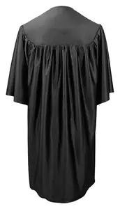 Shiny Black Preschool Graduation Gowns And Caps Tassel