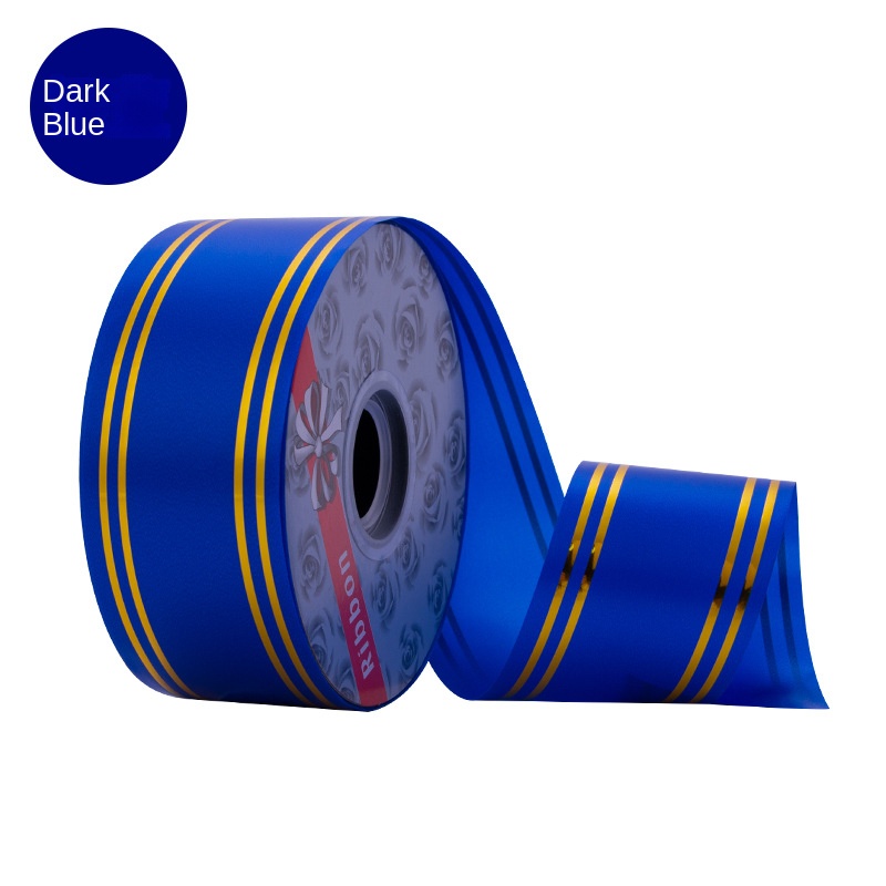 Xianghui Plastic 4.8cm 100 Yards Large Roll Ribbon Phnom Penh Printed Festive Atmosphere Gift Packaging for Wedding Celebration