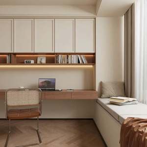 Ensembles de meubles de bureau personnalisés, bibliothèque combinée avec un bureau, derniers ensembles de meubles de bureau - Product Image 1