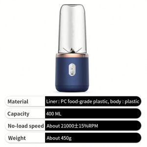 Mini Licuadora Eléctrica Portátil para Cocina, con Logotipo Personalizado, Ideal para Regalos Empresariales - Product Image 3
