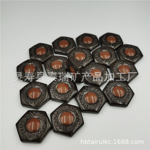 Discos de Turmalina 25*7.5mm Negro Marrón Brillante Para Colchones Cojines Sin Polvo - Product Image 4