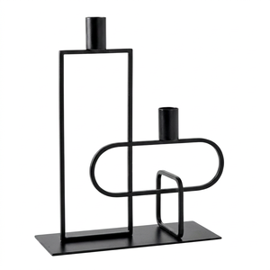 Portavelas decorativo, moderno, elegante, accesorio decorativo de lujo, linterna decorativa. - Product Image 1