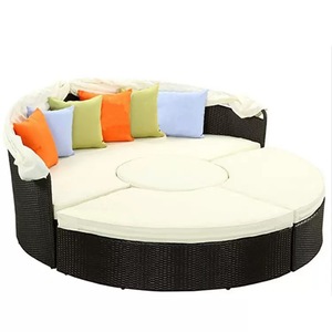 Resort Daybed Outdoor Garden Villa Luxury Beach Sunbed Outdoor Aluminum Double Sun Lounger <b>Pool</b> <b>Square</b> Outdoor Garden Lounge - Product Image 4