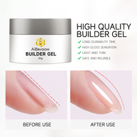 AiBevoow Venta caliente Suministros profesionales para uñas 30g No tóxico UV LED Gel duro Bajo Moq Builder Gel Extensión de uñas para salón de uñas
