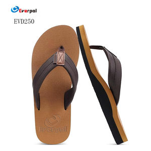 पुरुषों की क्लासिक शैली योग चटाई चमड़े के फ्लिप फ्लॉप थांग सैंडल सर्दियों और गर्मियों में एंटी-स्लाइपपीरी - Product Image 1