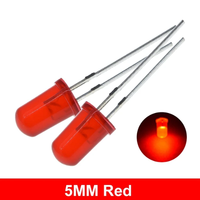 5MM série complète LED rouge bleu blanc jaune vert diode électroluminescente courte longueur de broche 18MM DIP LED perles F5