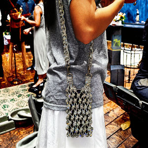 Bolso Bandolera Clásico Personalizable, Mini Satchel con Cuentas, Lentejuelas de Cristal, Forro de Algodón, Casual, para Fiestas, a la Moda, Impermeable - Product Image 2