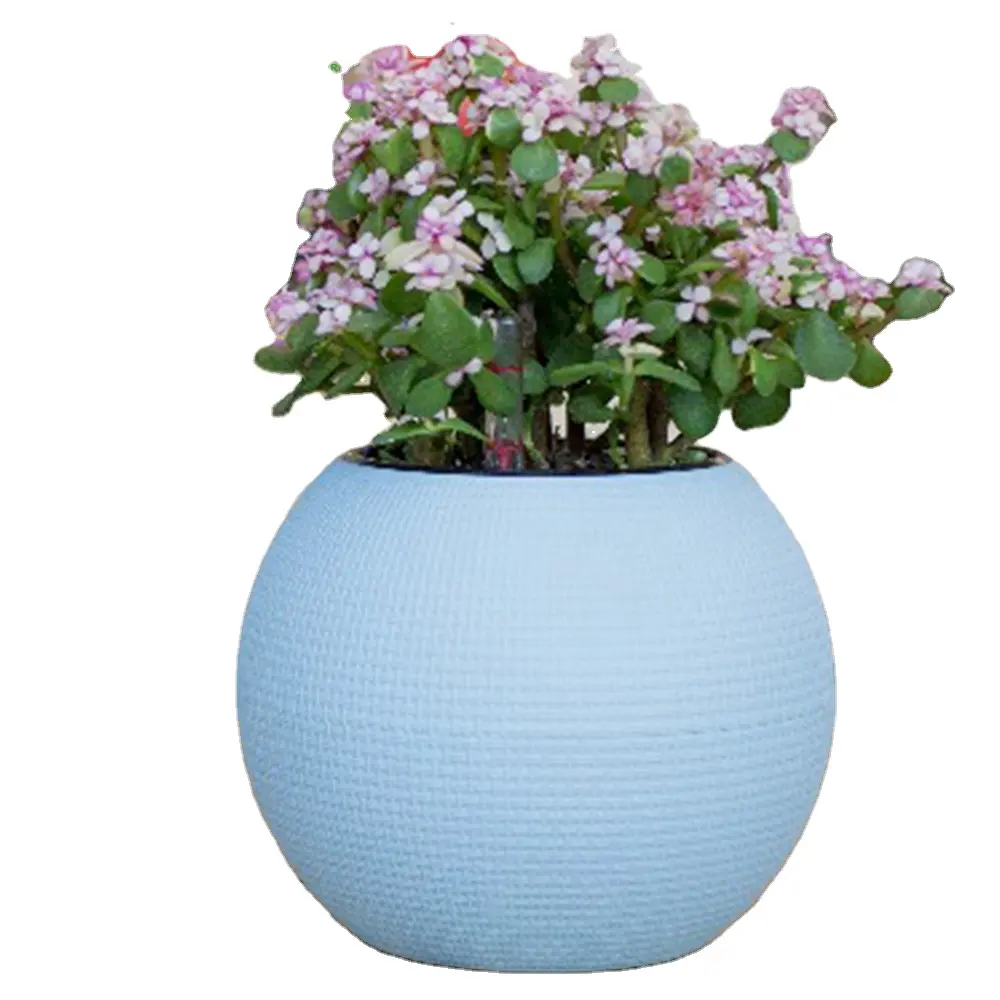 라운드 미니 화이트 플라스틱 데스크탑 꽃 냄비 2 인치 실내 유럽 스타일 현대 정원 식물 냄비 작은 기능 클래식