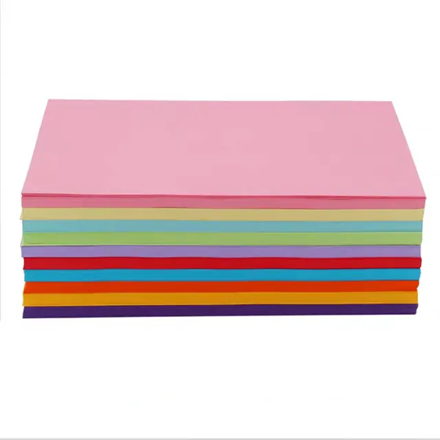 Office Uncoated Color Paper 70gsm,80gsm,120gsm,160gsm,180gsm,220gsm Origami Paper