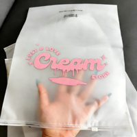 Bolsas de Embalaje con Cierre Zip para Ropa con Impresión UV Personalizada, Bolsas Autosellables de PE, Bolsas de Plástico Transparente Mate Esmerilado con Cierre