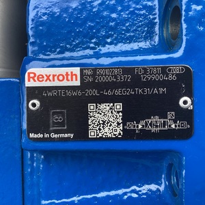 วาล์วปรับสัดส่วน 4WRTE16W6-200L-4X, วาล์วควบคุมทิศทางแบบควบคุมด้วยสัญญาณนำร่อง R901022813, ระบบไฮดรอลิกตอบสนองเร็ว 350 บาร์ - Product Image 5