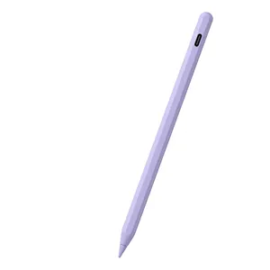 2024 Purple High Performance Long Battery Life Fast Charging Aluminum Alloy Active Stylus Pen Compatible To Ipad Touch Screen