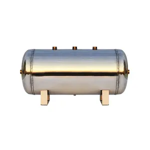 Wholesale price 304 Stainless Steel Air Tank 10L Air Pressure Horizontal Tank air compressor part