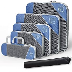 6 - Piece Travel Compression <b>Storage</b> Bag Set: Expandable <b>Clothes</b> & Shoes, Ideal for Luggage - Product Image 2