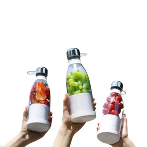 Nieuwe Beste 300Ml Draagbare Fruitmixer 4-bladige Fles Elektrische Usb Mini Vers Sap Blender Plastic Outdoor Oem 40 1200 300