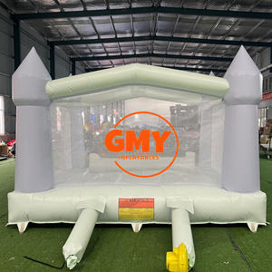 Castillo Inflable Comercial Color <span class=keywords><strong>Azul</strong></span> Pastel para Bebés, Modelo Little Bounce Side, en Venta - Product Image 4