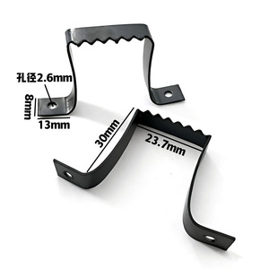 Black Serrated Wall <b>Hook</b> 30mm Length Iron Single <b>Hook</b> <b>For</b> Clock Mirror Frame Hidden <b>Hanging</b> - Product Image 1