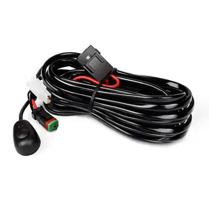 Skearth-tira de luces LED de trabajo, juego de cables, arnés de cables, lámpara antiniebla, conjunto de cables para SUV, TW-108, Tybe C