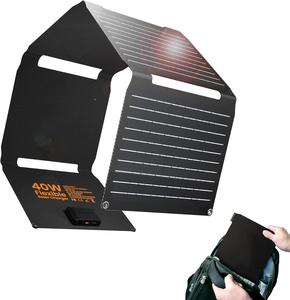 Cargadores de Paneles Solares Portátiles de 40W con Salidas USB-C PD2.0, USB-A QC3.0 y DC, Plegables, Resistentes al Agua IP67 - Product Image 1