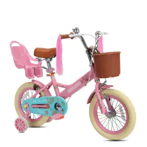 2024 new 14 16 18 inch factory wholesale price high quality pink bicycle for girls child bike for sale kids pink girl child bike