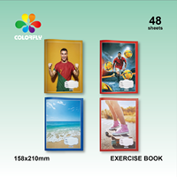 Cahiers d'exercices personnalisés de haute qualité en couleur, couverture imprimée vibrante, format A5 carré, pour le marché africain