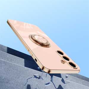 Para <span class=keywords><strong>Samsung</strong></span> A55 funda con soporte para anillo, funda de teléfono de TPU suave chapada de lujo para <span class=keywords><strong>Samsung</strong></span> <span class=keywords><strong>Galaxy</strong></span> A05S A15 A35 A55 5G - Product Image 5