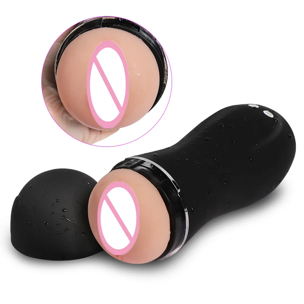 2020 Neue Intelligent Voice Gummi Maschine Männlich Mastur bator Cup Taschenlampe Vagina Real Pocket Pussy für Männer Mastur batoren