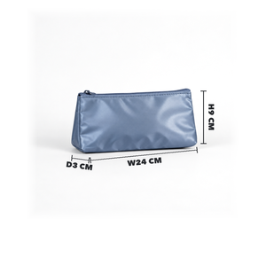 Silver Nylon <b>Makeup</b> Pouch ODM OEM customization BSCI Tissue <b>Compartment</b> Cosmetic <b>Bag</b> Custom Color Fashionable <b>Bag</b> - Product Image 1