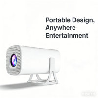 Projecteur LED portable compact YDH-P30 Pro 720P natif, correction automatique de la distorsion trapézoïdale, écran 40-120 pouces, Android 11 intégré, Netflix, YouTube, WiFi 6