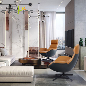 Châu Âu Nâu Nhà Xoay ghế <span class=keywords><strong>sofa</strong></span> da cổ điển với lớp phủ màu đen cơ sở chất lượng cao thương mại giải trí đồ nội thất ưa thích - Product Image 6