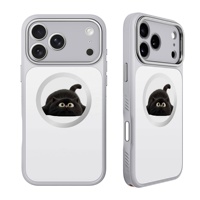 Nouvelle Coque de Téléphone Premium au Design Innovant avec Écran Numérique E-ink NFC, Personnalisable (DIY) et Antichoc pour iPhone 17